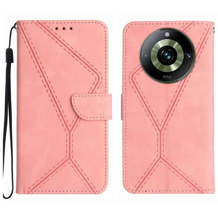 Stitching Embossed Leather Phone Case, For Realme 11 Pro