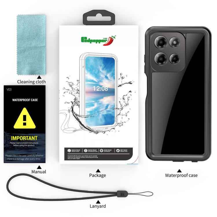 RedPepper IP68 Life Waterproof Phone Case, For Motorola Moto G Play 2026, For Motorola Moto G Pure 2021