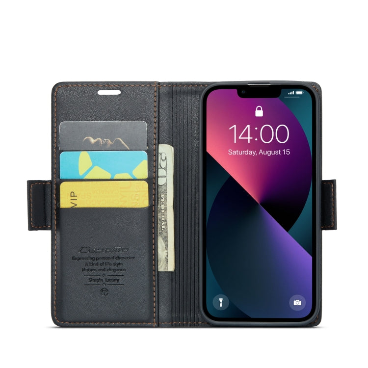 CaseMe 023 Butterfly Buckle Litchi Texture RFID Anti-theft Leather Phone Case, For iPhone 14, For iPhone 15 Pro Max, For iPhone 15 Pro, For iPhone 14 Plus, For iPhone 15 Plus, For iPhone 14 Pro, For iPhone 15, For iPhone 14 Pro Max