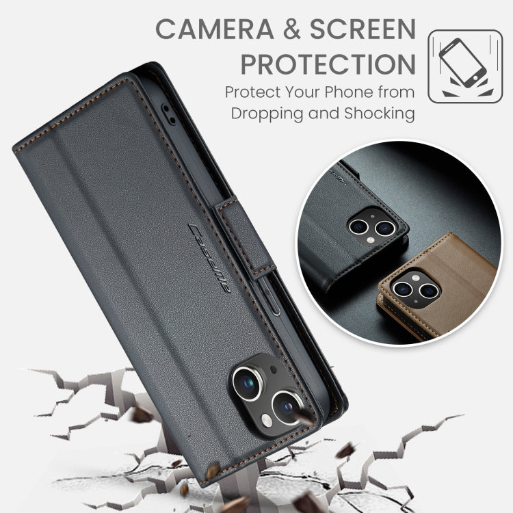 CaseMe 023 Butterfly Buckle Litchi Texture RFID Anti-theft Leather Phone Case, For iPhone 14, For iPhone 15 Pro Max, For iPhone 15 Pro, For iPhone 14 Plus, For iPhone 15 Plus, For iPhone 14 Pro, For iPhone 15, For iPhone 14 Pro Max
