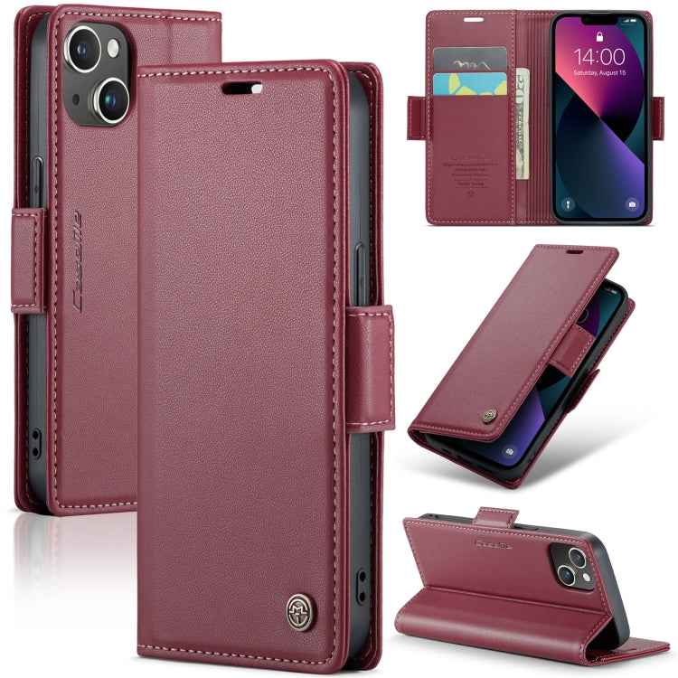 CaseMe 023 Butterfly Buckle Litchi Texture RFID Anti-theft Leather Phone Case