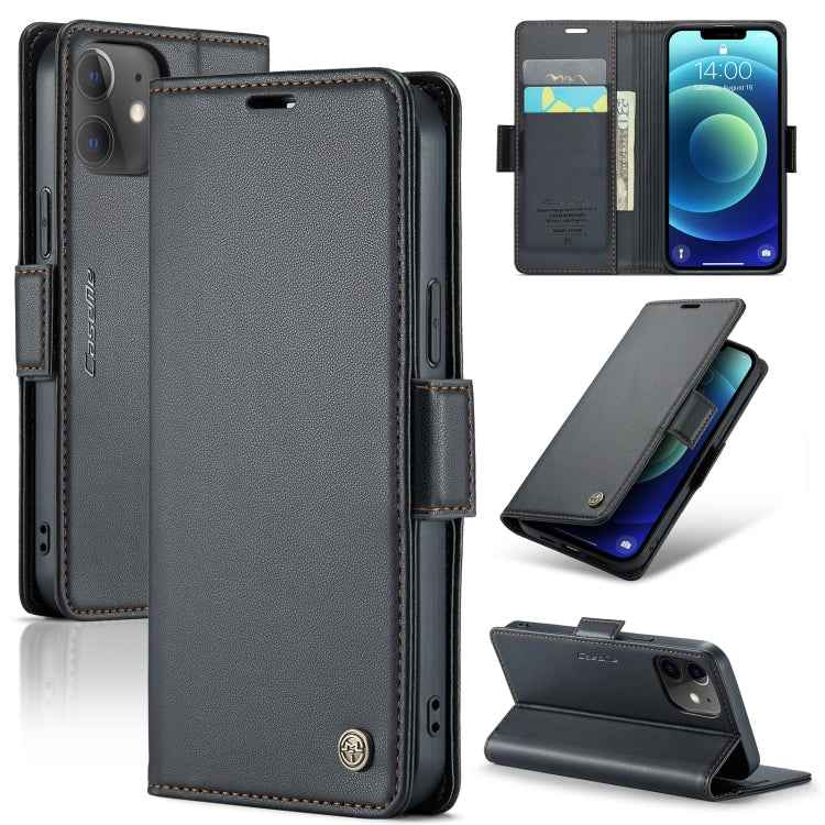 CaseMe 023 Butterfly Buckle Litchi Texture RFID Anti-theft Leather Phone Case