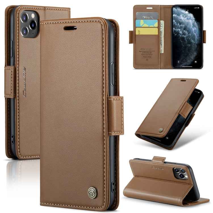 CaseMe 023 Butterfly Buckle Litchi Texture RFID Anti-theft Leather Phone Case, For iPhone 11 Pro, For iPhone 11 Pro Max, For iPhone XS Max, For iPhone XS, For iPhone XR, For iPhone SE 2022/SE 2020/6/7/8, For iPhone 6 Plus/7 Plus/8 Plus