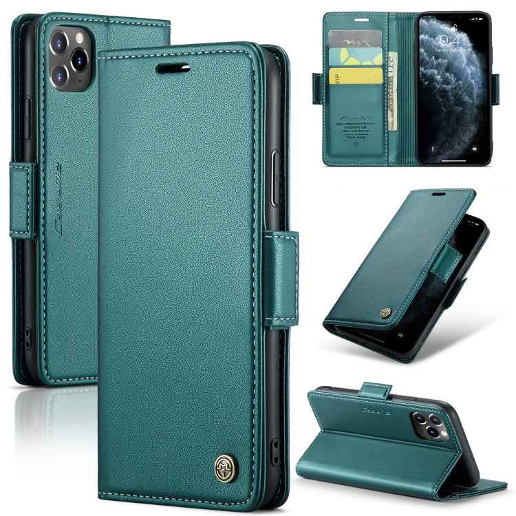 CaseMe 023 Butterfly Buckle Litchi Texture RFID Anti-theft Leather Phone Case, For iPhone 11 Pro, For iPhone 11 Pro Max, For iPhone XS Max, For iPhone XS, For iPhone XR, For iPhone SE 2022/SE 2020/6/7/8, For iPhone 6 Plus/7 Plus/8 Plus