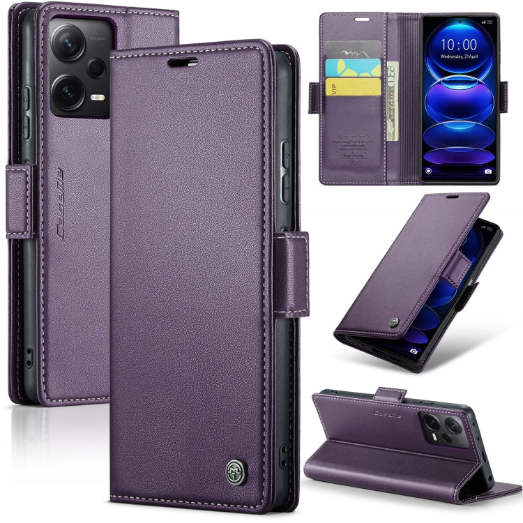 CaseMe 023 Butterfly Buckle Litchi Texture RFID Anti-theft Leather Phone Case, For Xiaomi Redmi Note 13 5G, For Xiaomi Redmi Note 13 Pro+ 5G, For Xiaomi Redmi Note 13 Pro 5G, For Xiaomi Redmi 12 4G／12 5G／Note 12R／POCO M6 Pro 5G, For Xiaomi 13T/13T Pro ...