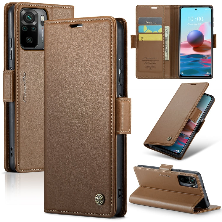 CaseMe 023 Butterfly Buckle Litchi Texture RFID Anti-theft Leather Phone Case, For Xiaomi Redmi Note 11 Pro 5G Global, For Xiaomi Redmi Note 11 4G Global, For Xiaomi 11T / 11T Pro, For Xiaomi Mi 11 Lite, For Xiaomi Redmi Note 10 4G/Note 10S            ...