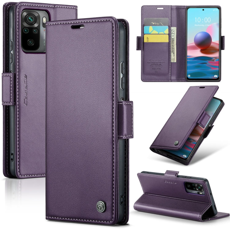 CaseMe 023 Butterfly Buckle Litchi Texture RFID Anti-theft Leather Phone Case, For Xiaomi Redmi Note 11 Pro 5G Global, For Xiaomi Redmi Note 11 4G Global, For Xiaomi 11T / 11T Pro, For Xiaomi Mi 11 Lite, For Xiaomi Redmi Note 10 4G/Note 10S            ...