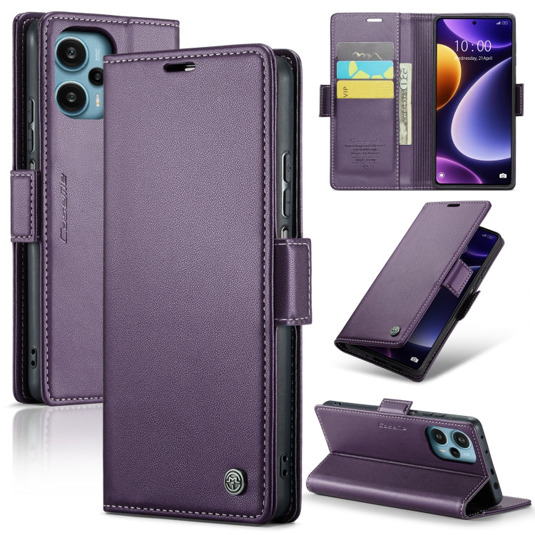 CaseMe 023 Butterfly Buckle Litchi Texture RFID Anti-theft Leather Phone Case, For Xiaomi Redmi Note 13 5G, For Xiaomi Redmi Note 13 Pro+ 5G, For Xiaomi Redmi Note 13 Pro 5G, For Xiaomi Redmi 12 4G／12 5G／Note 12R／POCO M6 Pro 5G, For Xiaomi 13T/13T Pro ...