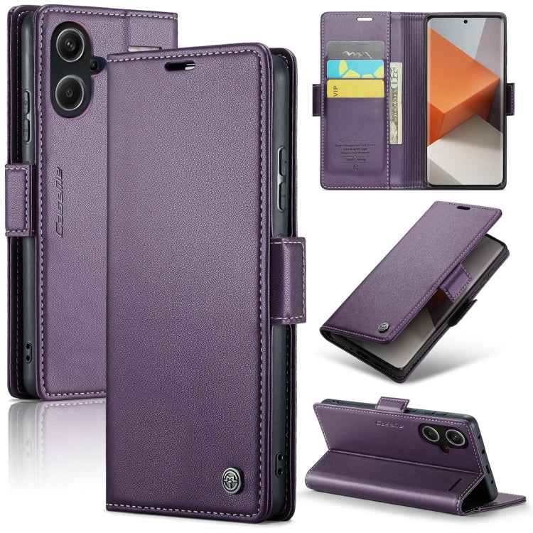 CaseMe 023 Butterfly Buckle Litchi Texture RFID Anti-theft Leather Phone Case, For Xiaomi Redmi Note 13 5G, For Xiaomi Redmi Note 13 Pro+ 5G, For Xiaomi Redmi Note 13 Pro 5G, For Xiaomi Redmi 12 4G／12 5G／Note 12R／POCO M6 Pro 5G, For Xiaomi 13T/13T Pro ...