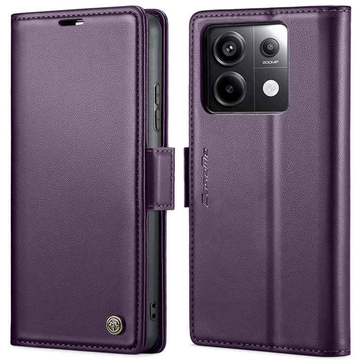 CaseMe 023 Butterfly Buckle Litchi Texture RFID Anti-theft Leather Phone Case, For Xiaomi Redmi Note 13 Pro 4G, For Xiaomi Redmi Note 13 4G, For Xiaomi Redmi 13C 4G / 13C 5G, For Xiaomi Poco C65 4G, For Xiaomi Poco X6 Pro 5G/Redmi K70E 5G              ...