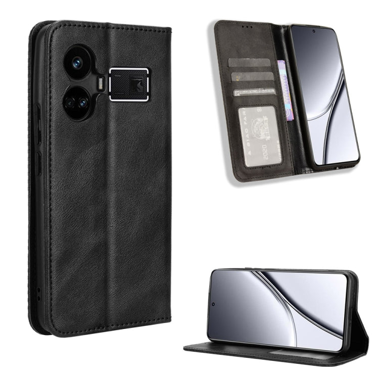 Magnetic Buckle Retro Texture Leather Phone Case, For Realme 12+ 5G, For Realme Note 50 4G, For Realme 12 Pro / Pro+ 5G, For Realme C67 4G, For Realme 11 4G Foreign, For Realme GT5 5G, For Realme 11 5G Foreign / 11X, For Realme C53 / Narzo N53 4G      ...