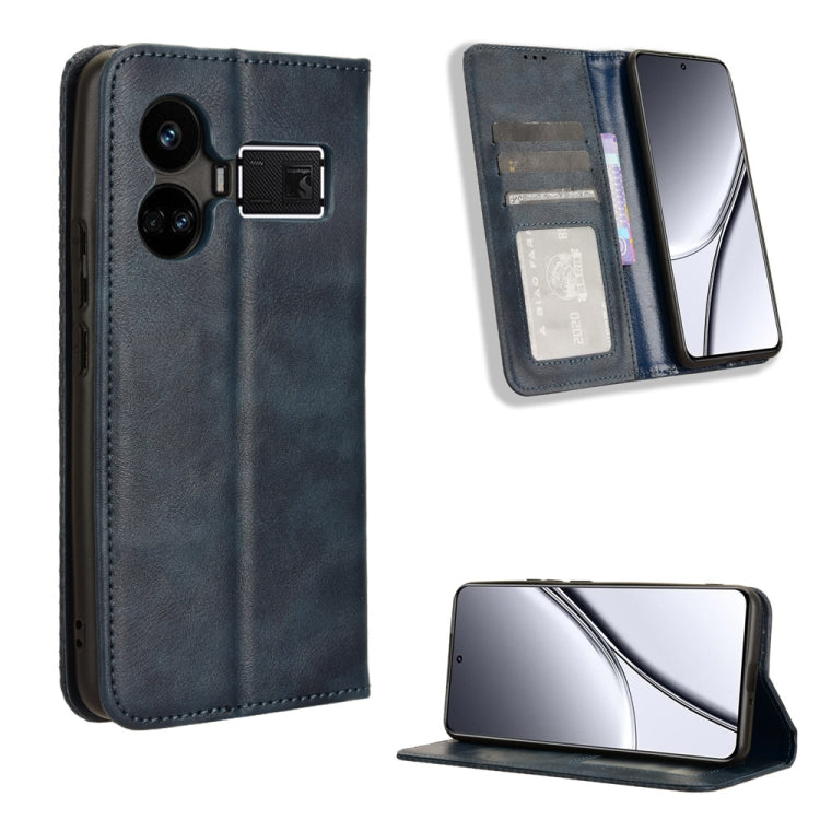 Magnetic Buckle Retro Texture Leather Phone Case, For Realme C63 4G / C61 4G / Narzo N63 4G, For Realme 12 Lite 4G, For Realme GT Neo6 SE 5G, For Realme 12 / 12X 5G, For Realme Narzo 70 Pro 5G, For Realme 12+ 5G, For Realme Note 50 4G                  ...