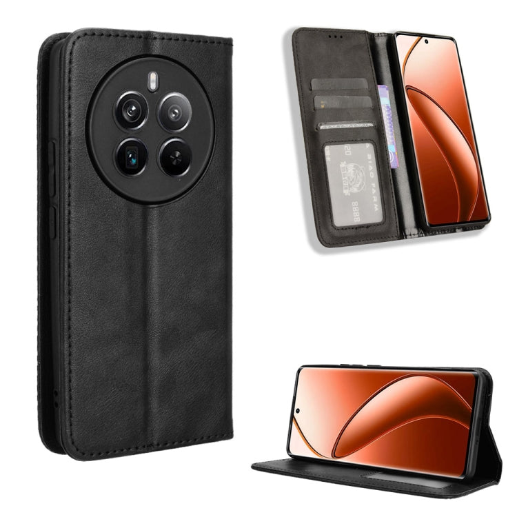 Magnetic Buckle Retro Texture Leather Phone Case, For Realme 12+ 5G, For Realme Note 50 4G, For Realme 12 Pro / Pro+ 5G, For Realme C67 4G, For Realme 11 4G Foreign, For Realme GT5 5G, For Realme 11 5G Foreign / 11X, For Realme C53 / Narzo N53 4G      ...