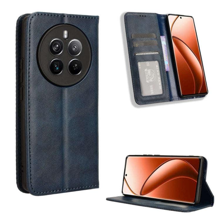 Magnetic Buckle Retro Texture Leather Phone Case, For Realme 12+ 5G, For Realme Note 50 4G, For Realme 12 Pro / Pro+ 5G, For Realme C67 4G, For Realme 11 4G Foreign, For Realme GT5 5G, For Realme 11 5G Foreign / 11X, For Realme C53 / Narzo N53 4G      ...