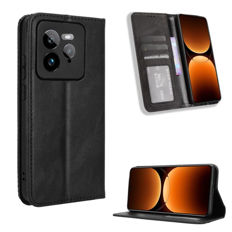 Magnetic Buckle Retro Texture Leather Phone Case, For Realme 14 Pro Lite 5G, For Realme P3 Pro 5G, For Realme 14 Pro+ 5G, For Realme 14 Pro 5G, For Realme C75 4G, For Realme GT 7 Pro 5G, For Realme 13+ 5G Global, For Realme 13 Pro 5G / 13 Pro+ 5G      ...