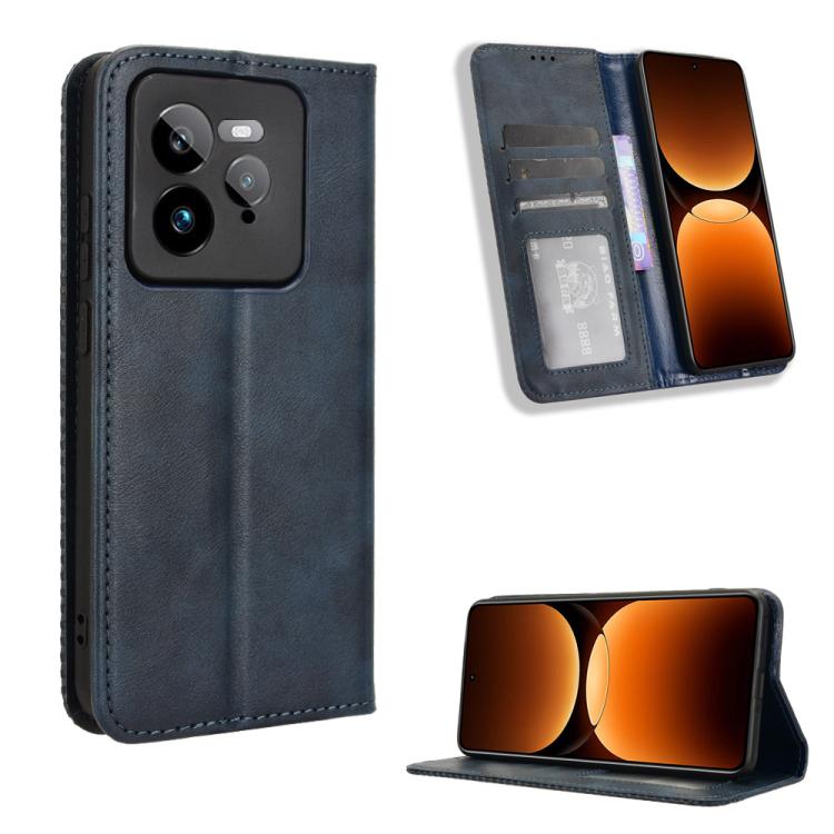Magnetic Buckle Retro Texture Leather Phone Case, For Realme 14 Pro Lite 5G, For Realme P3 Pro 5G, For Realme 14 Pro+ 5G, For Realme 14 Pro 5G, For Realme C75 4G, For Realme GT 7 Pro 5G, For Realme 13+ 5G Global, For Realme 13 Pro 5G / 13 Pro+ 5G      ...