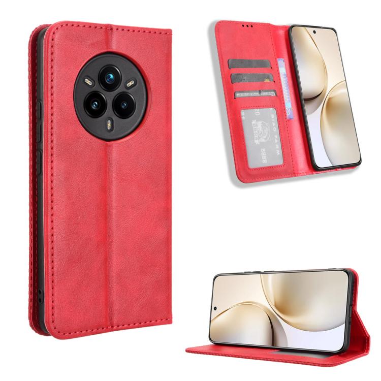 Magnetic Buckle Retro Texture Leather Phone Case, For Realme 14 Pro Lite 5G, For Realme P3 Pro 5G, For Realme 14 Pro+ 5G, For Realme 14 Pro 5G, For Realme C75 4G, For Realme GT 7 Pro 5G, For Realme 13+ 5G Global, For Realme 13 Pro 5G / 13 Pro+ 5G      ...