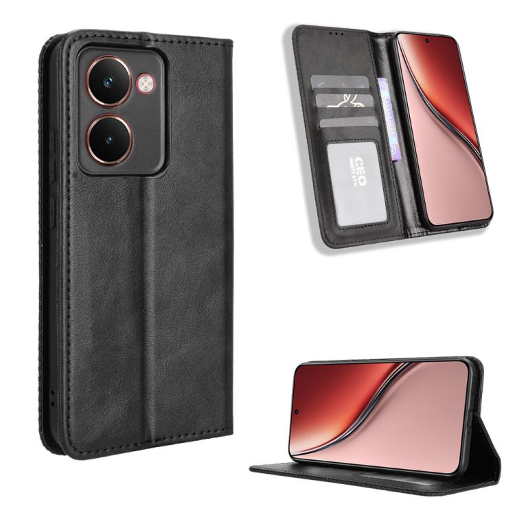 Magnetic Buckle Retro Texture Leather Phone Case, For Realme 15T 5G, For Realme C71 4G India / Note 70T 4G, For Realme 15 5G / 15 Pro 5G, For Realme 15 SEA, For Realme C71 4G, For Realme GT 7 5G, For Realme 14x 5G Malaysia / V70, For Realme 14 5G      ...