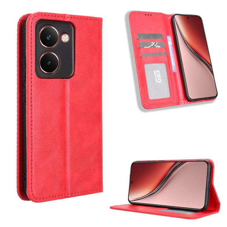 Magnetic Buckle Retro Texture Leather Phone Case, For Realme 15T 5G, For Realme C71 4G India / Note 70T 4G, For Realme 15 5G / 15 Pro 5G, For Realme 15 SEA, For Realme C71 4G, For Realme GT 7 5G, For Realme 14x 5G Malaysia / V70, For Realme 14 5G      ...