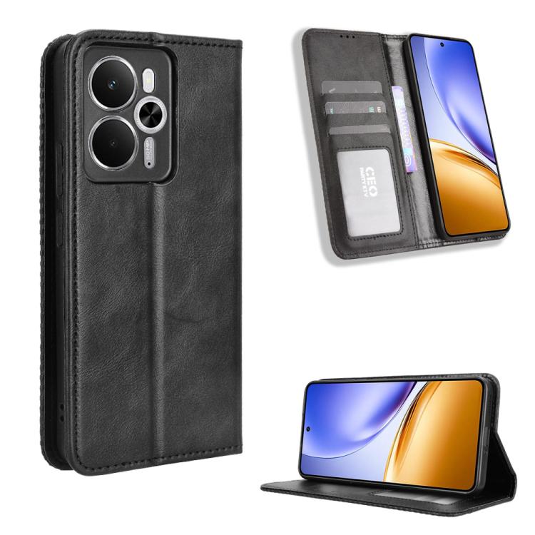 Magnetic Buckle Retro Texture Leather Phone Case, For Realme 15T 5G, For Realme C71 4G India / Note 70T 4G, For Realme 15 5G / 15 Pro 5G, For Realme 15 SEA, For Realme C71 4G, For Realme GT 7 5G, For Realme 14x 5G Malaysia / V70, For Realme 14 5G      ...