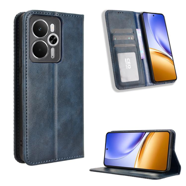Magnetic Buckle Retro Texture Leather Phone Case, For Realme 15T 5G, For Realme C71 4G India / Note 70T 4G, For Realme 15 5G / 15 Pro 5G, For Realme 15 SEA, For Realme C71 4G, For Realme GT 7 5G, For Realme 14x 5G Malaysia / V70, For Realme 14 5G      ...