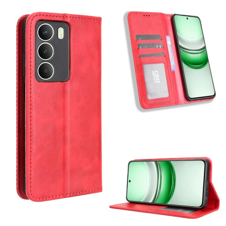 Magnetic Buckle Retro Texture Leather Phone Case, For Realme P4 Pro 5G, For Realme P4 5G, For Realme 15T 5G, For Realme C71 4G India / Note 70T 4G, For Realme 15 5G / 15 Pro 5G, For Realme 15 SEA, For Realme C71 4G, For Realme GT 7 5G                  ...