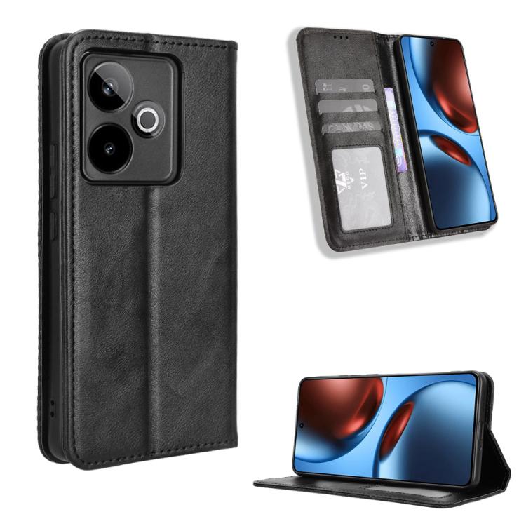 Magnetic Buckle Retro Texture Leather Phone Case, For Realme P4 Pro 5G, For Realme P4 5G, For Realme 15T 5G, For Realme C71 4G India / Note 70T 4G, For Realme 15 5G / 15 Pro 5G, For Realme 15 SEA, For Realme C71 4G, For Realme GT 7 5G                  ...