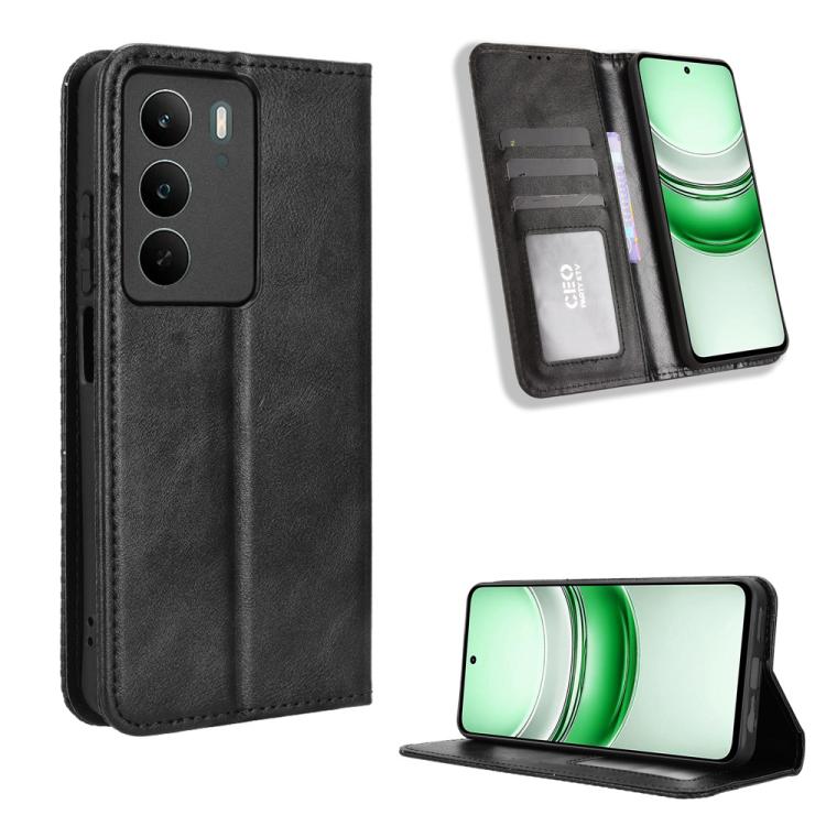 Magnetic Buckle Retro Texture Leather Phone Case, For Realme P4 Pro 5G, For Realme P4 5G, For Realme 15T 5G, For Realme C71 4G India / Note 70T 4G, For Realme 15 5G / 15 Pro 5G, For Realme 15 SEA, For Realme C71 4G, For Realme GT 7 5G                  ...