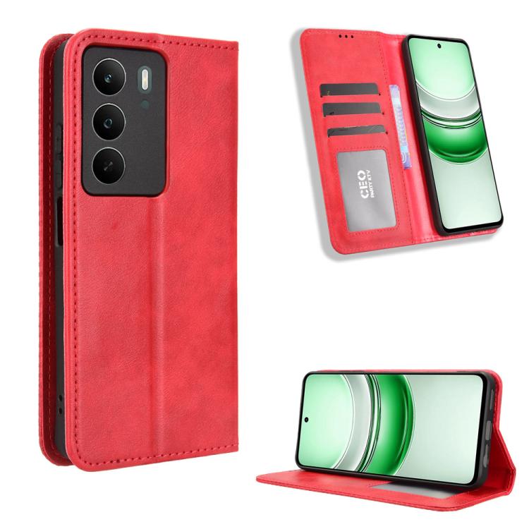 Magnetic Buckle Retro Texture Leather Phone Case, For Realme P4 Pro 5G, For Realme P4 5G, For Realme 15T 5G, For Realme C71 4G India / Note 70T 4G, For Realme 15 5G / 15 Pro 5G, For Realme 15 SEA, For Realme C71 4G, For Realme GT 7 5G                  ...