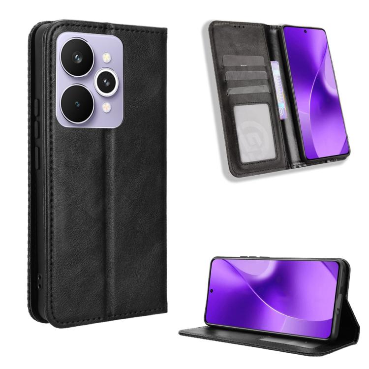 Magnetic Buckle Retro Texture Leather Phone Case, For Realme P4 Pro 5G, For Realme P4 5G, For Realme 15T 5G, For Realme C71 4G India / Note 70T 4G, For Realme 15 5G / 15 Pro 5G, For Realme 15 SEA, For Realme C71 4G, For Realme GT 7 5G                  ...