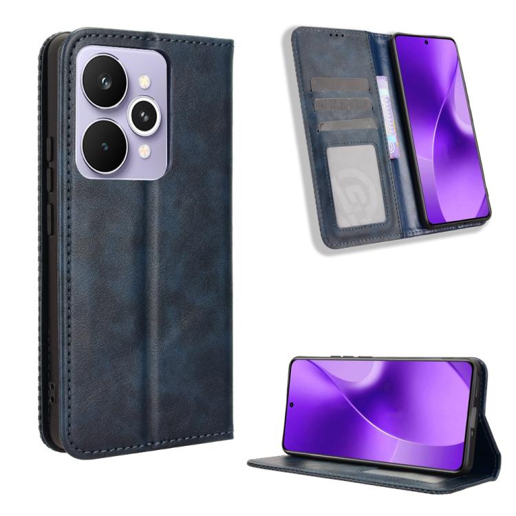 Magnetic Buckle Retro Texture Leather Phone Case, For Realme P4 Pro 5G, For Realme P4 5G, For Realme 15T 5G, For Realme C71 4G India / Note 70T 4G, For Realme 15 5G / 15 Pro 5G, For Realme 15 SEA, For Realme C71 4G, For Realme GT 7 5G                  ...