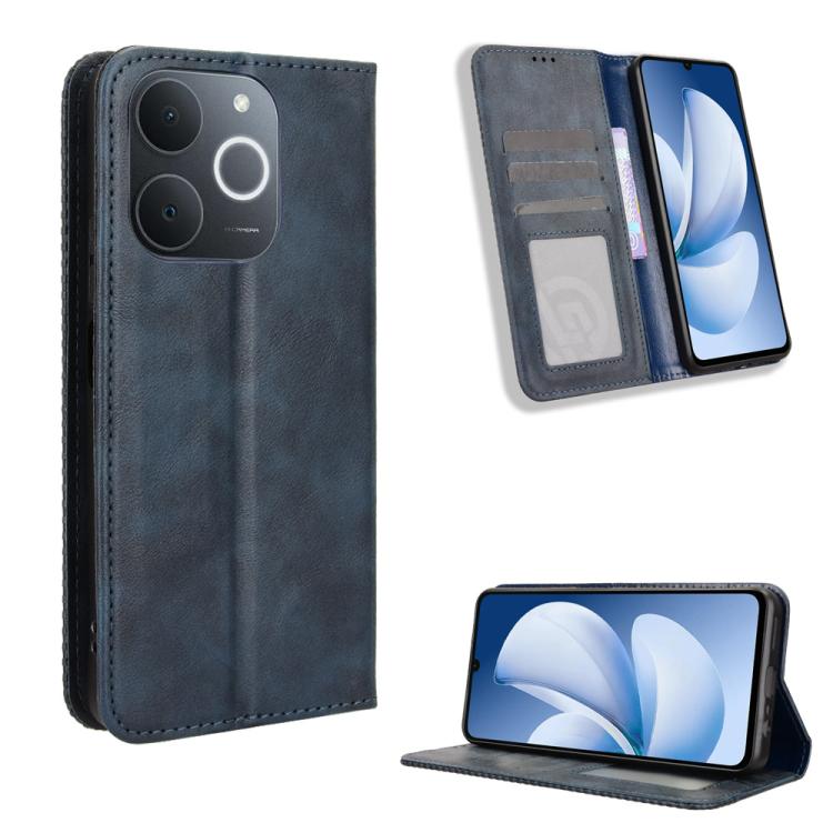 Magnetic Buckle Retro Texture Leather Phone Case, For Realme P4 Pro 5G, For Realme P4 5G, For Realme 15T 5G, For Realme C71 4G India / Note 70T 4G, For Realme 15 5G / 15 Pro 5G, For Realme 15 SEA, For Realme C71 4G, For Realme GT 7 5G                  ...