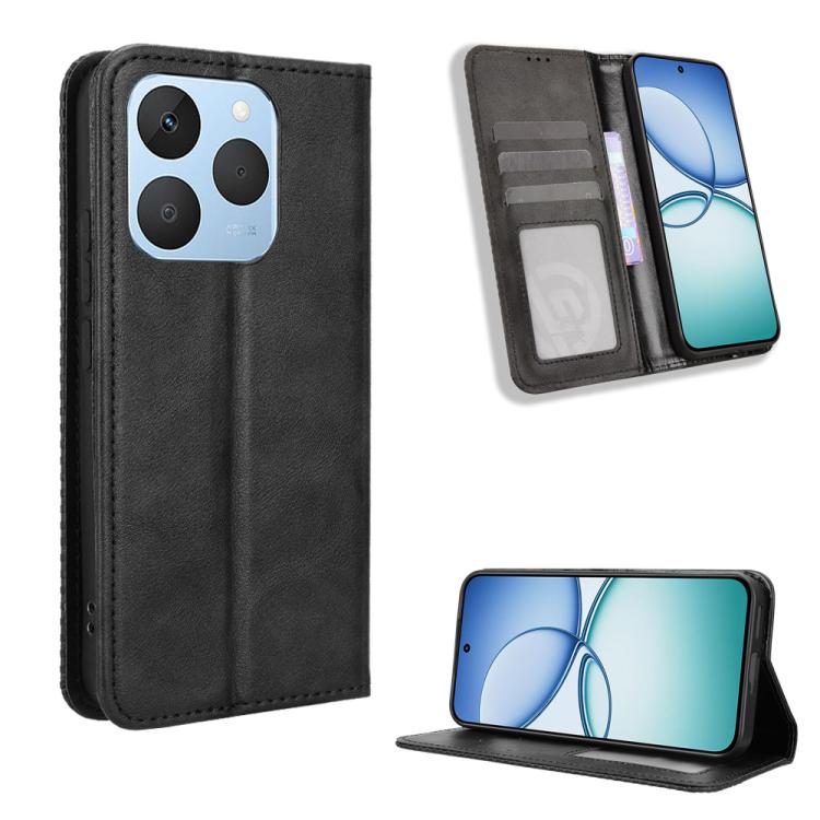 Magnetic Buckle Retro Texture Leather Phone Case, For Realme P4 Pro 5G, For Realme P4 5G, For Realme 15T 5G, For Realme C71 4G India / Note 70T 4G, For Realme 15 5G / 15 Pro 5G, For Realme 15 SEA, For Realme C71 4G, For Realme GT 7 5G                  ...