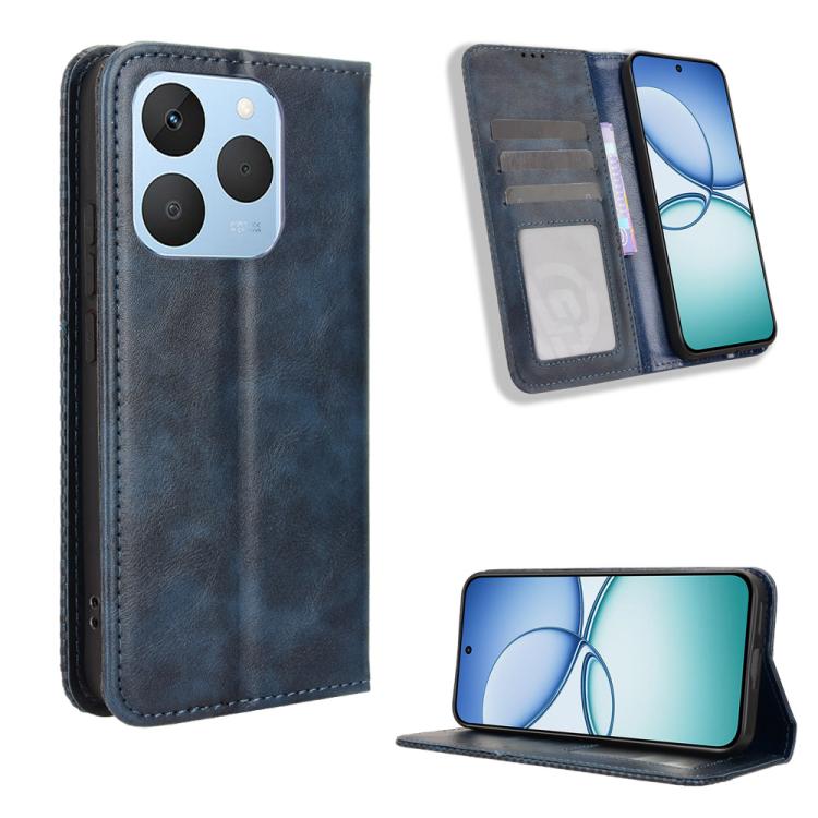 Magnetic Buckle Retro Texture Leather Phone Case, For Realme P4 Pro 5G, For Realme P4 5G, For Realme 15T 5G, For Realme C71 4G India / Note 70T 4G, For Realme 15 5G / 15 Pro 5G, For Realme 15 SEA, For Realme C71 4G, For Realme GT 7 5G                  ...