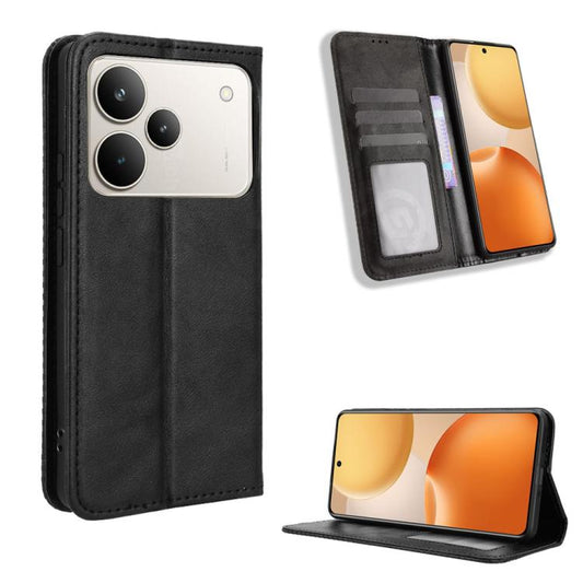 Magnetic Buckle Retro Texture Leather Phone Case, For Realme P4 Pro 5G, For Realme P4 5G, For Realme 15T 5G, For Realme C71 4G India / Note 70T 4G, For Realme 15 5G / 15 Pro 5G, For Realme 15 SEA, For Realme C71 4G, For Realme GT 7 5G                  ...