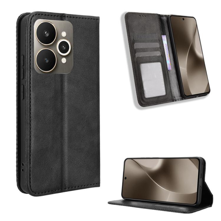 Magnetic Buckle Retro Texture Leather Phone Case, For Realme P4 Pro 5G, For Realme P4 5G, For Realme 15T 5G, For Realme C71 4G India / Note 70T 4G, For Realme 15 5G / 15 Pro 5G, For Realme 15 SEA, For Realme C71 4G, For Realme GT 7 5G                  ...