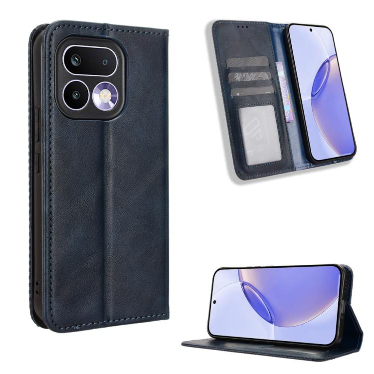 Magnetic Buckle Retro Texture Leather Phone Case, For Realme C100 4G, For Realme C83 5G / P4 Lite 5G, For Realme P4 Power 5G, For Realme Note 80 4G, For Realme 16 5G, For Realme 16 Pro+ 5G, For Realme 16 Pro 5G, For Realme P4x 5G                       ...