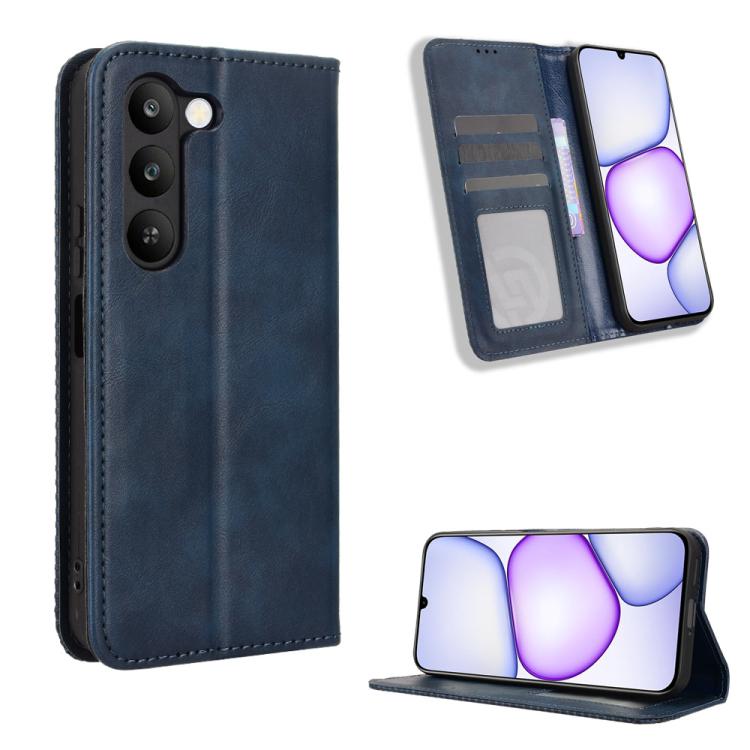 Magnetic Buckle Retro Texture Leather Phone Case, For Realme C100 4G, For Realme C83 5G / P4 Lite 5G, For Realme P4 Power 5G, For Realme Note 80 4G, For Realme 16 5G, For Realme 16 Pro+ 5G, For Realme 16 Pro 5G, For Realme P4x 5G                       ...