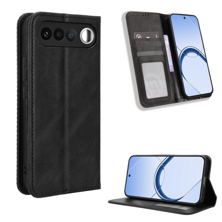 Magnetic Buckle Retro Texture Leather Phone Case, For Realme C100 4G, For Realme C83 5G / P4 Lite 5G, For Realme P4 Power 5G, For Realme Note 80 4G, For Realme 16 5G, For Realme 16 Pro+ 5G, For Realme 16 Pro 5G, For Realme P4x 5G                       ...