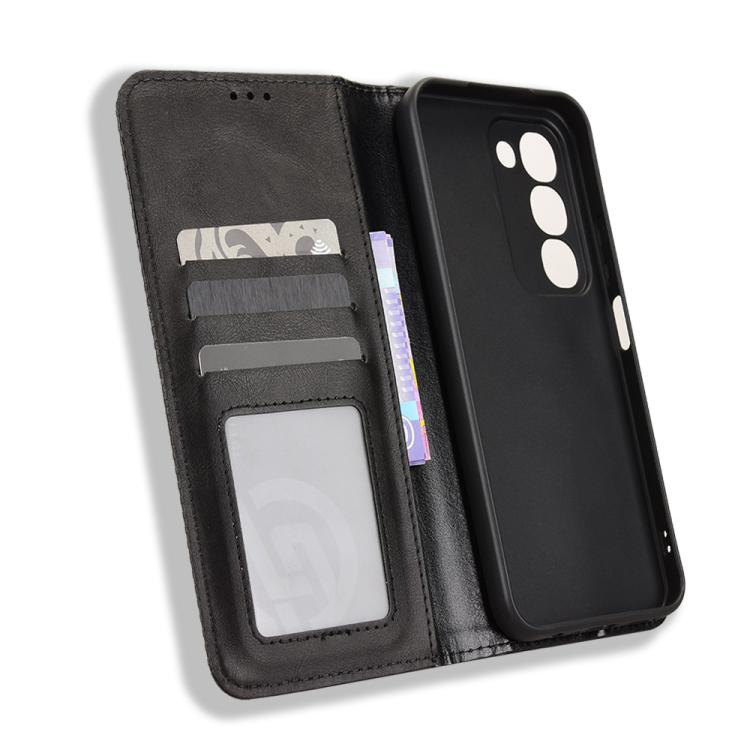 Magnetic Buckle Retro Texture Leather Phone Case, For Realme C100 4G, For Realme C83 5G / P4 Lite 5G, For Realme P4 Power 5G, For Realme Note 80 4G, For Realme 16 5G, For Realme 16 Pro+ 5G, For Realme 16 Pro 5G, For Realme P4x 5G                       ...