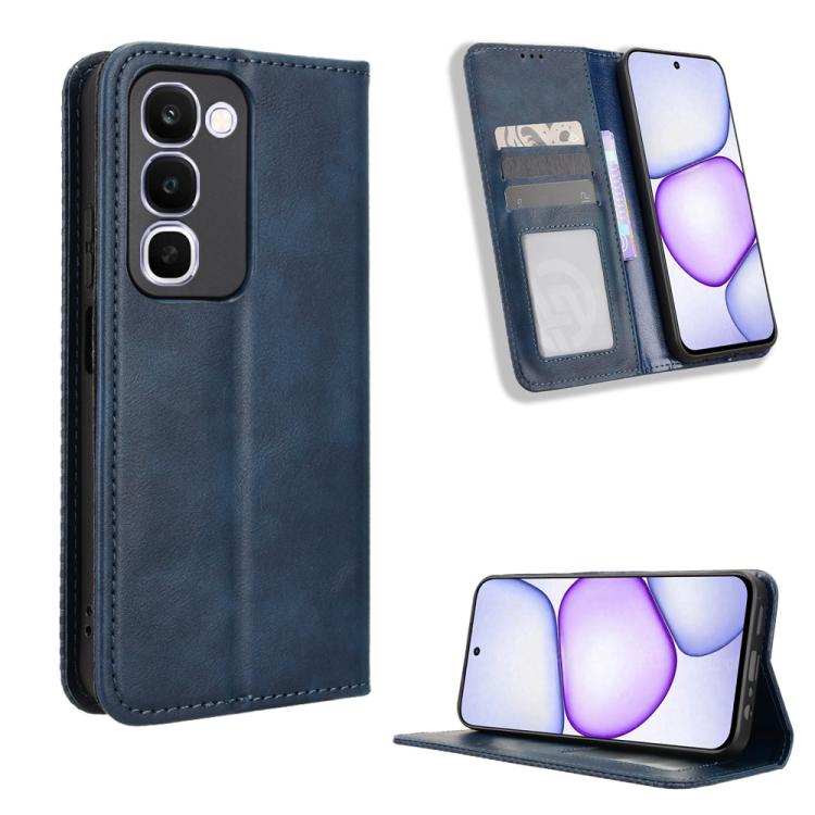 Magnetic Buckle Retro Texture Leather Phone Case, For Realme C100 4G, For Realme C83 5G / P4 Lite 5G, For Realme P4 Power 5G, For Realme Note 80 4G, For Realme 16 5G, For Realme 16 Pro+ 5G, For Realme 16 Pro 5G, For Realme P4x 5G                       ...