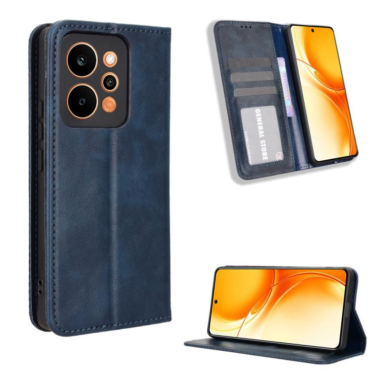 Magnetic Buckle Retro Texture Leather Phone Case, For Realme C100 4G, For Realme C83 5G / P4 Lite 5G, For Realme P4 Power 5G, For Realme Note 80 4G, For Realme 16 5G, For Realme 16 Pro+ 5G, For Realme 16 Pro 5G, For Realme P4x 5G                       ...