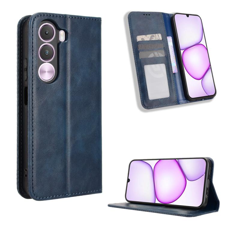 Magnetic Buckle Retro Texture Leather Phone Case, For Realme 16T 5G, For Realme C100i 4G / C100x 4G, For Realme C100 4G, For Realme C83 5G / P4 Lite 5G, For Realme P4 Power 5G, For Realme Note 80 4G, For Realme 16 5G, For Realme 16 Pro+ 5G             ...