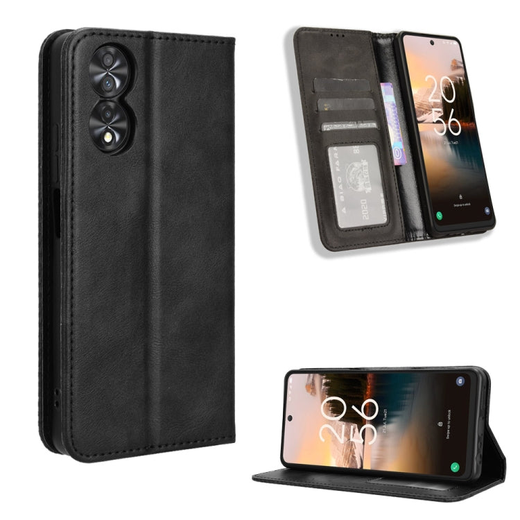 Magnetic Buckle Retro Texture Leather Phone Case, For TCL 50 XL 5G, For TCL 50 5G, For TCL 50 SE 4G, For TCL 501 4G, For TCL 505 4G, For TCL 502, For TCL 40 XE 5G / 40 NxtPaper 5G, For TCL 40 NxtPaper 4G, For TCL 40 XE 5G, For TCL 40 XL, For TCL ION X