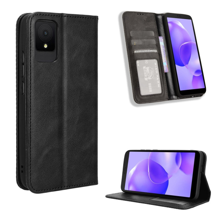 Magnetic Buckle Retro Texture Leather Phone Case, For TCL 50 XL 5G, For TCL 50 5G, For TCL 50 SE 4G, For TCL 501 4G, For TCL 505 4G, For TCL 502, For TCL 40 XE 5G / 40 NxtPaper 5G, For TCL 40 NxtPaper 4G, For TCL 40 XE 5G, For TCL 40 XL, For TCL ION X
