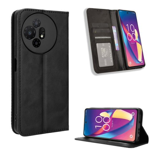 Magnetic Buckle Retro Texture Leather Phone Case, For TCL 50 XL 5G, For TCL 50 5G, For TCL 50 SE 4G, For TCL 501 4G, For TCL 505 4G, For TCL 502, For TCL 40 XE 5G / 40 NxtPaper 5G, For TCL 40 NxtPaper 4G, For TCL 40 XE 5G, For TCL 40 XL, For TCL ION X
