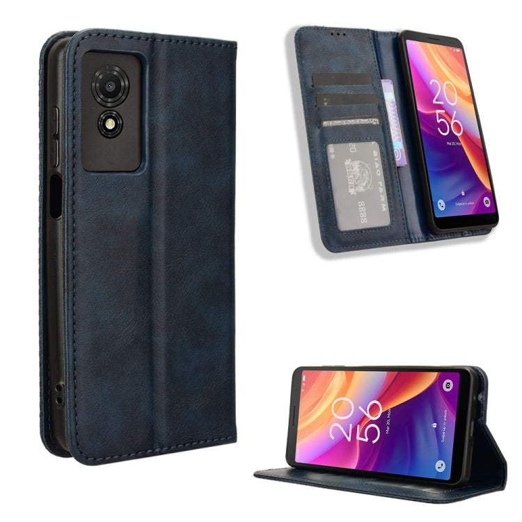 Magnetic Buckle Retro Texture Leather Phone Case, For TCL 50 LE, For TCL 50 XL 5G, For TCL 50 5G, For TCL 50 SE 4G, For TCL 501 4G, For TCL 505 4G, For TCL 502, For TCL 40 XE 5G / 40 NxtPaper 5G, For TCL 40 NxtPaper 4G, For TCL 40 XE 5G, For TCL 40 XL ...