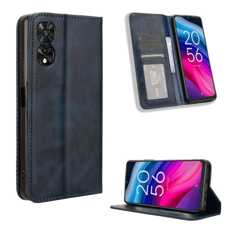 Magnetic Buckle Retro Texture Leather Phone Case, For TCL 50 LE, For TCL 50 XL 5G, For TCL 50 5G, For TCL 50 SE 4G, For TCL 501 4G, For TCL 505 4G, For TCL 502, For TCL 40 XE 5G / 40 NxtPaper 5G, For TCL 40 NxtPaper 4G, For TCL 40 XE 5G, For TCL 40 XL ...