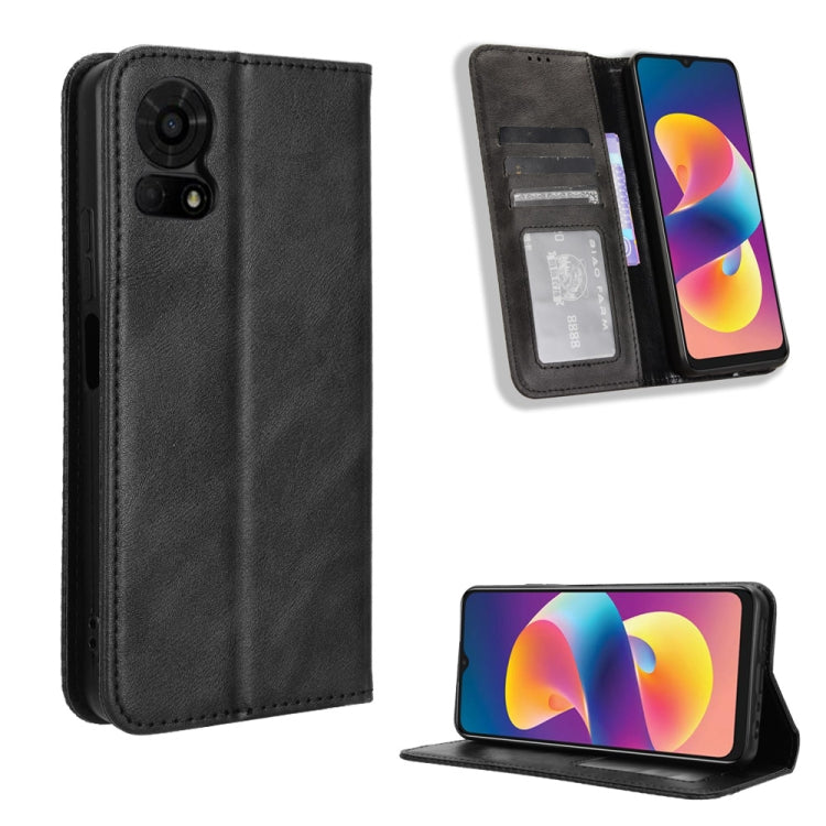 Magnetic Buckle Retro Texture Leather Phone Case, For TCL 50 LE, For TCL 50 XL 5G, For TCL 50 5G, For TCL 50 SE 4G, For TCL 501 4G, For TCL 505 4G, For TCL 502, For TCL 40 XE 5G / 40 NxtPaper 5G, For TCL 40 NxtPaper 4G, For TCL 40 XE 5G, For TCL 40 XL ...