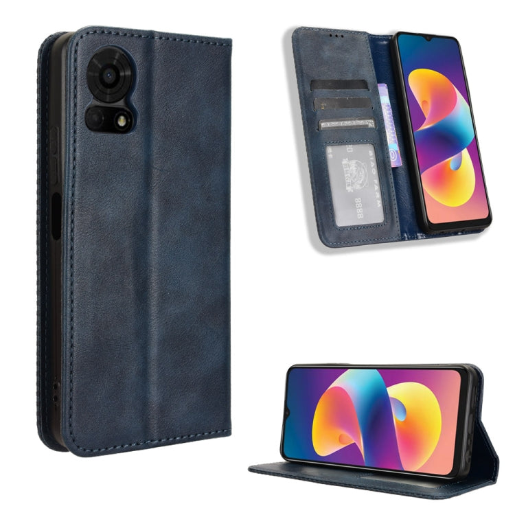 Magnetic Buckle Retro Texture Leather Phone Case, For TCL 50 LE, For TCL 50 XL 5G, For TCL 50 5G, For TCL 50 SE 4G, For TCL 501 4G, For TCL 505 4G, For TCL 502, For TCL 40 XE 5G / 40 NxtPaper 5G, For TCL 40 NxtPaper 4G, For TCL 40 XE 5G, For TCL 40 XL ...
